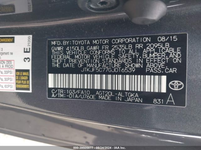 JTKJF5C77GJ016539 Scion TC