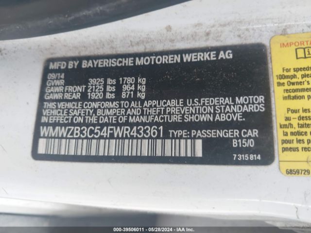 WMWZB3C54FWR43361 Mini Countryman Cooper