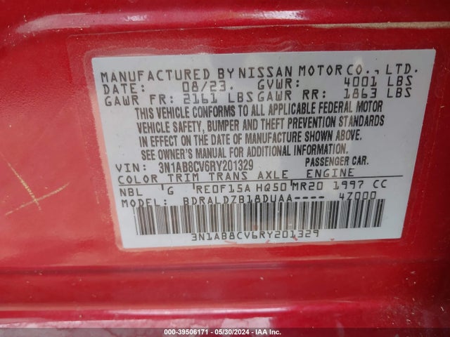 Nissan Sentra Sv Xtronic Cvt 2024 3N1AB8CV6RY201329 Image 9