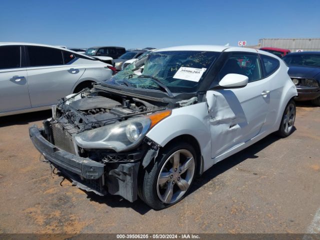 KMHTC6ADXEU191219 Hyundai Veloster Base W/black