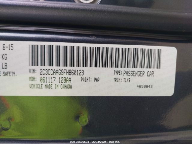 2C3CCAAG9FH860123 Chrysler 300 Limited