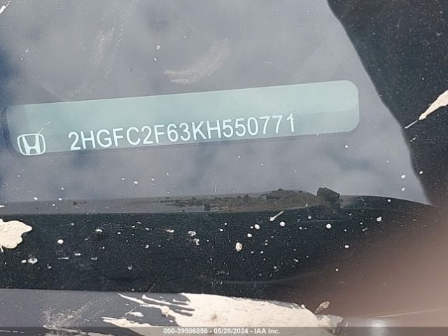 2HGFC2F63KH550771 Honda Civic Lx
