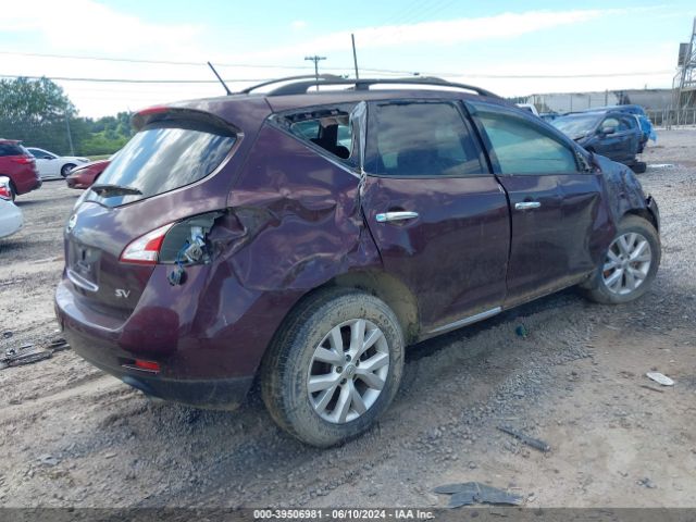 JN8AZ1MU9EW411578 Nissan MURANO SV