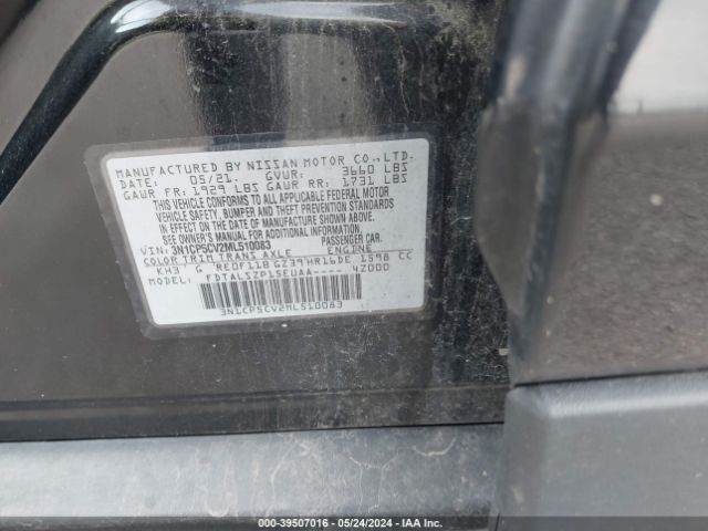 3N1CP5CV2ML510083 Nissan Kicks Sv Xtronic Cvt