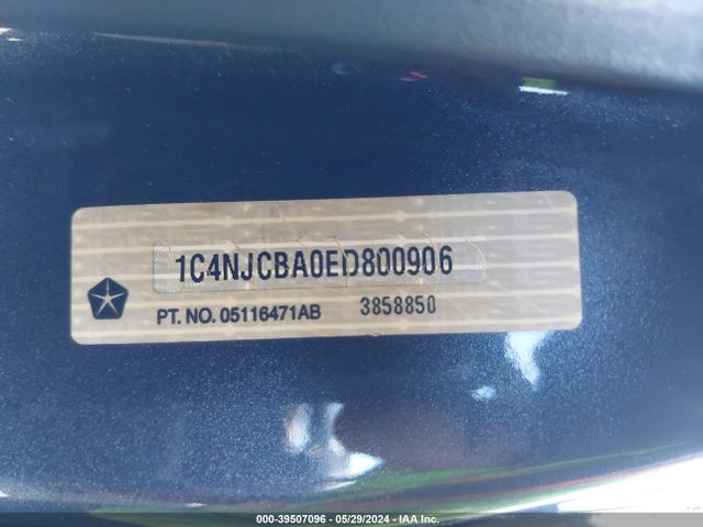 Jeep Compass Sport 2014 1C4NJCBA0ED800906 Image 9
