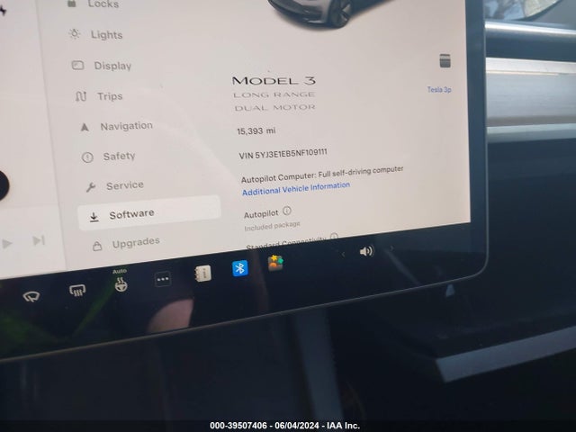 Tesla Model 3 Long Range Dual Motor All-wheel Drive 2022 5YJ3E1EB5NF109111 Image 16