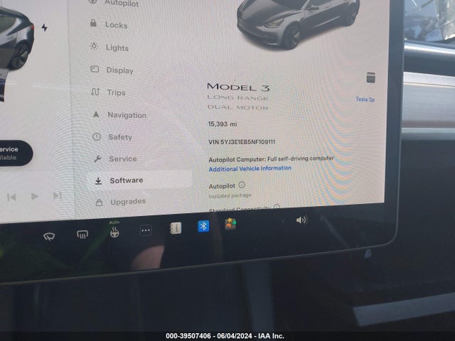 Tesla Model 3 Long Range Dual Motor All-wheel Drive 2022 5YJ3E1EB5NF109111 Image 7