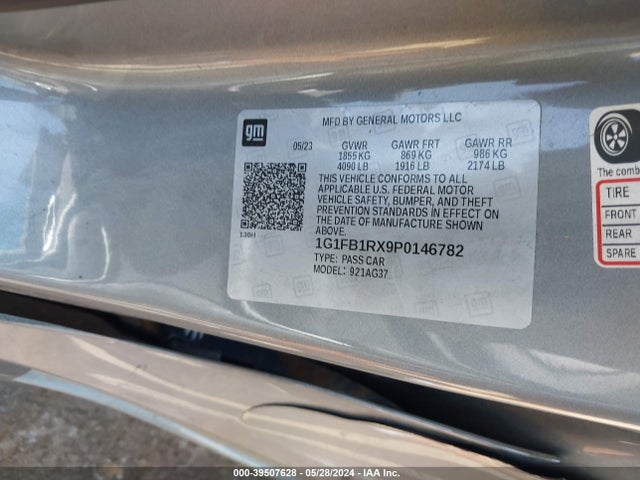 Chevrolet Camaro Rwd  1ls 2023 1G1FB1RX9P0146782 Image 9