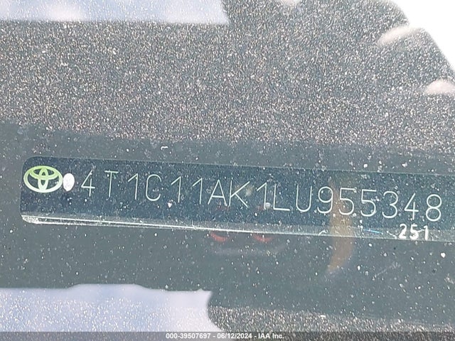 Toyota CAMRY LE 2020 4T1C11AK1LU955348 Image 9