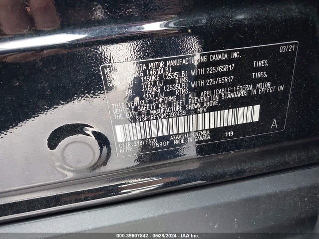 Toyota Rav4 Xle 2021 2T3P1RFV5MC192439 Image 9
