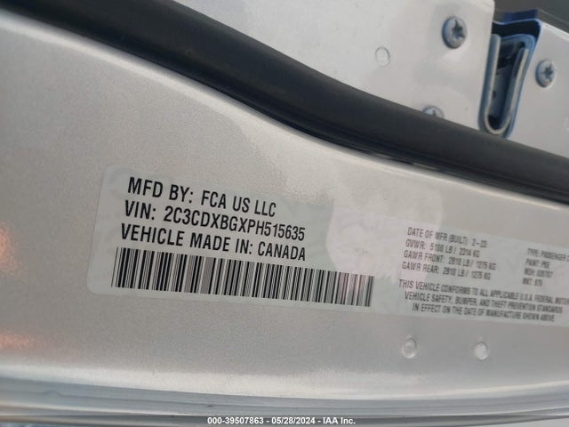 Dodge Charger Sxt 2023 2C3CDXBGXPH515635 Image 9