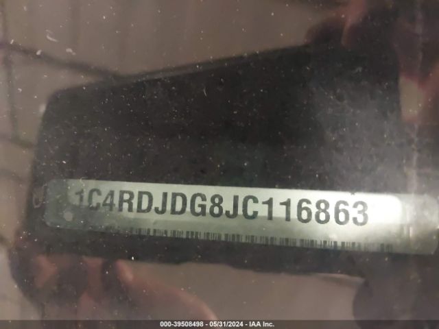 1C4RDJDG8JC116863 Dodge Durango Gt Awd
