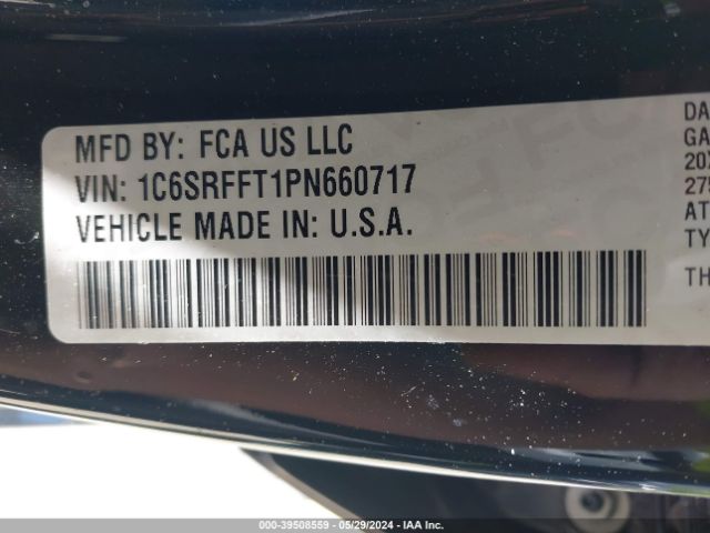 1C6SRFFT1PN660717 RAM 1500 Big Horn  4x4 5'7 Box