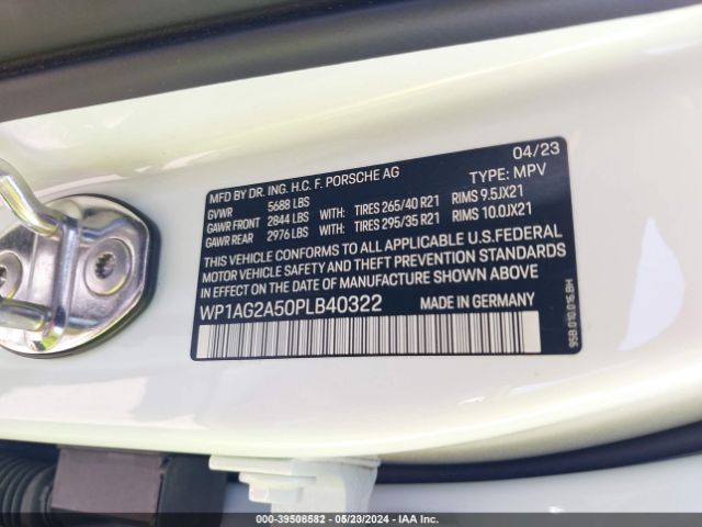 2023 PORSCHE MACAN WP1AG2A50PLB40322 Photo 8