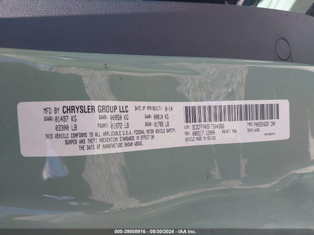 2015 FIAT 500 3C3CFFAR5FT504393 Photo 8