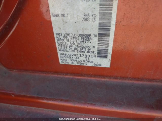 1N4BL4CVXKC179914 Nissan Altima 2.5 Sr