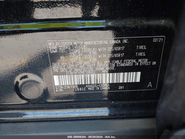 Toyota Rav4 Xle 2021 2T3W1RFV5MC126002 Image 9