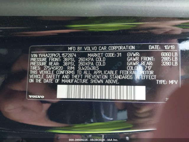 YV4A22PK7L1572874 Volvo Xc90 T6 Momentum 7 Passenger