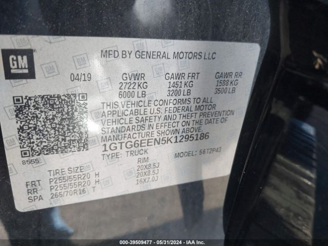 1GTG6EEN5K1295186 GMC Canyon Denali