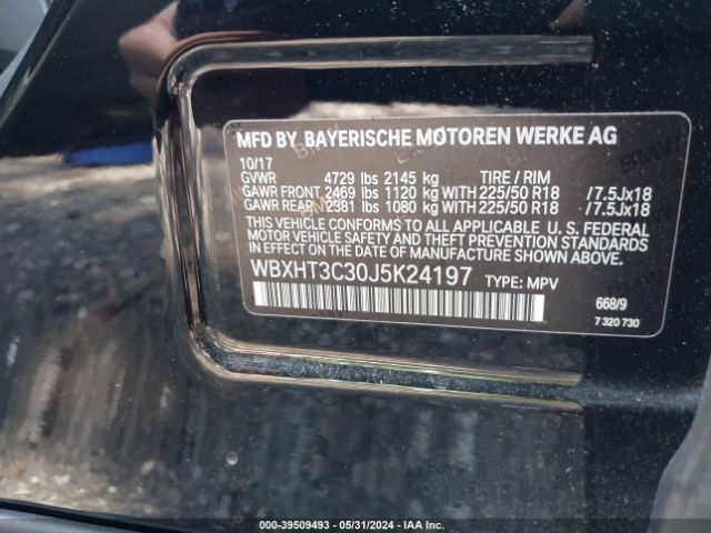 WBXHT3C30J5K24197 BMW X1 Xdrive28i