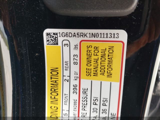1G6DA5RK1N0111313 Cadillac Ct4 Luxury