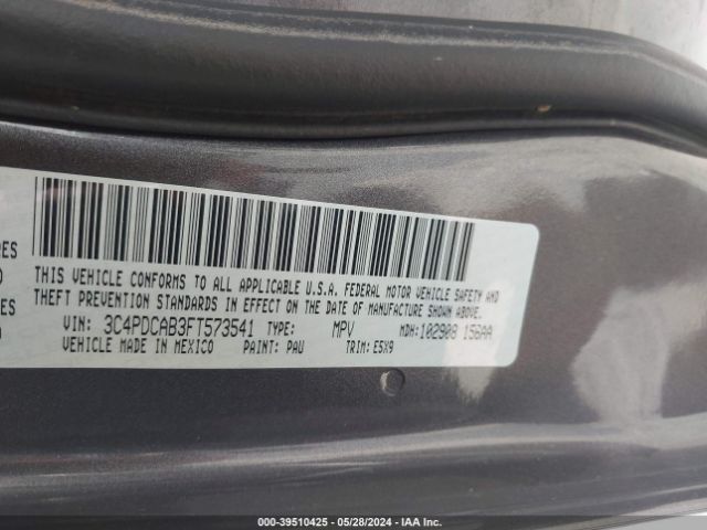 3C4PDCAB3FT573541 Dodge Journey American Value Pkg