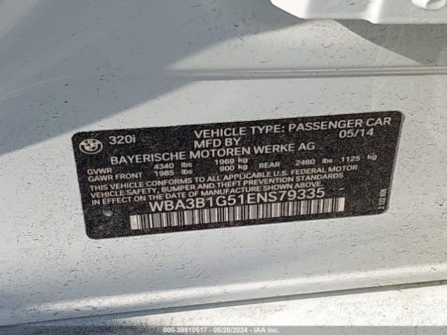 WBA3B1G51ENS79335 BMW 320i