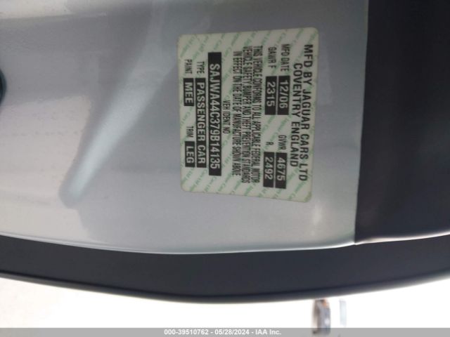 2007 JAGUAR XKR SAJWA44C379B14135 Photo 8