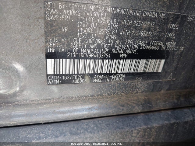 Toyota RAV4 LE 2023 2T3F1RFV9PW403754 Image 9