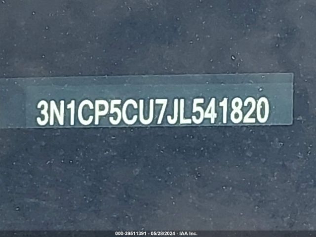 3N1CP5CU7JL541820 Nissan KICKS S