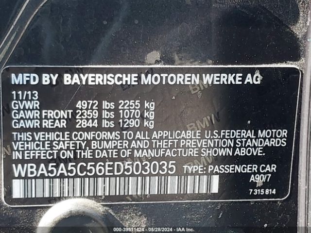 WBA5A5C56ED503035 BMW 528I