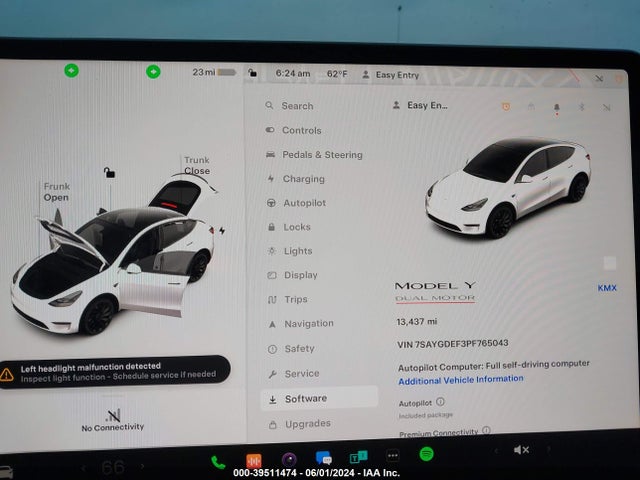 7SAYGDEF3PF765043 Tesla Model Y Awd/performance Dual Motor All-wheel Drive