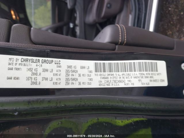 1C4RJFJT8EC490242 Jeep Grand Cherokee Summit