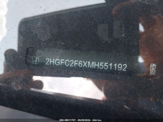 2HGFC2F6XMH551192 Honda Civic Lx