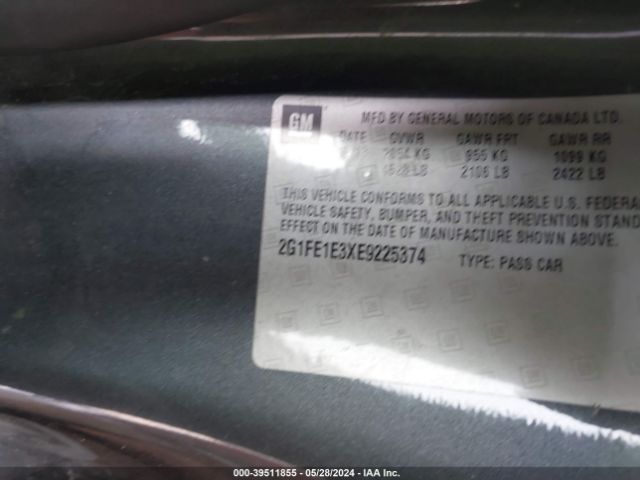 2G1FE1E3XE9225374 Chevrolet Camaro 1ls