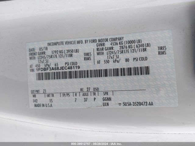 1FDBF3A68JEC48119 Ford F-350 Xl