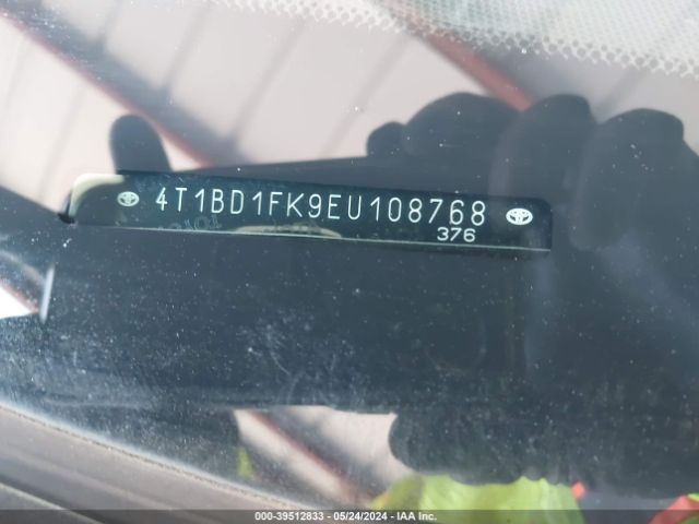 4T1BD1FK9EU108768 Toyota Camry Hybrid Le