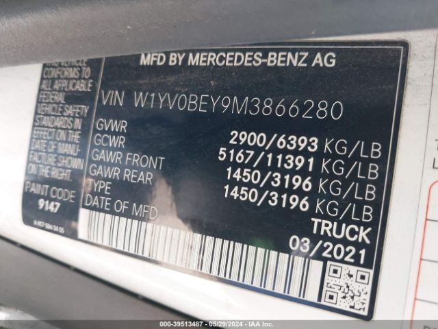 W1YV0BEY9M3866280 Mercedes-Benz Metris
