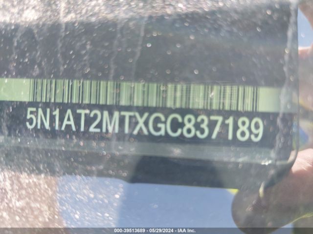 5N1AT2MTXGC837189 Nissan ROGUE S