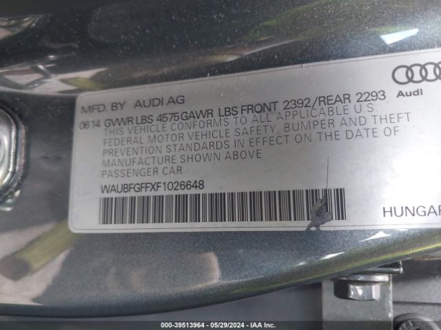 WAUBFGFFXF1026648 Audi A3 2.0t Premium