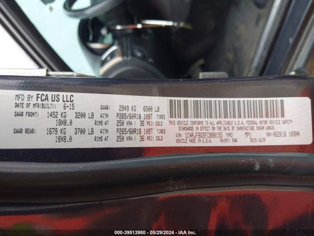 1C4RJFBG5FC899155 Jeep Grand Cherokee Limited
