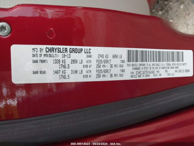 2C4RC1GG7ER164303 Chrysler Town & Country Limited