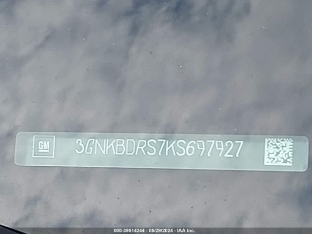 3GNKBDRS7KS697927 Chevrolet Blazer