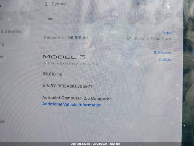 2019 TESLA MODEL 3 5YJ3E1EA2KF305977 Photo 6