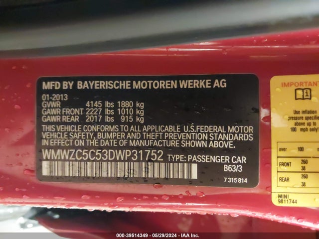 2013 MINI COUNTRYMAN WMWZC5C53DWP31752 Photo 8