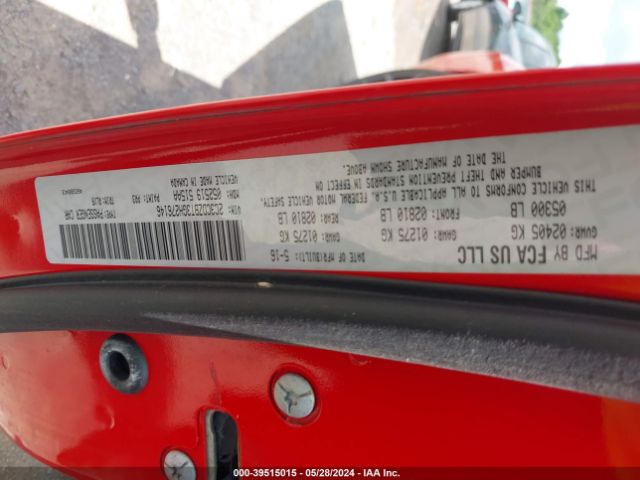 2C3CDZBT3GH276146 Dodge Challenger R/t Plus