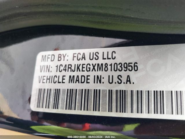 2021 JEEP GRAND CHEROKEE L 1C4RJKEGXM8103956 Photo 8
