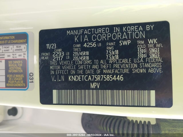KIA Seltos Sx Turbo 2024 KNDETCA75R7585446 Image 9