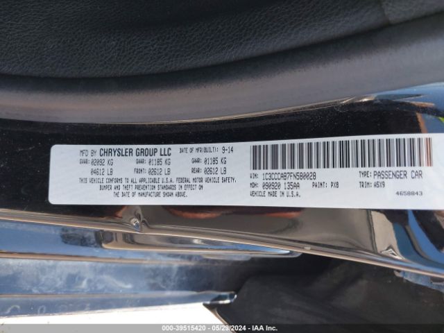 1C3CCCAB7FN580028 Chrysler 200 Limited