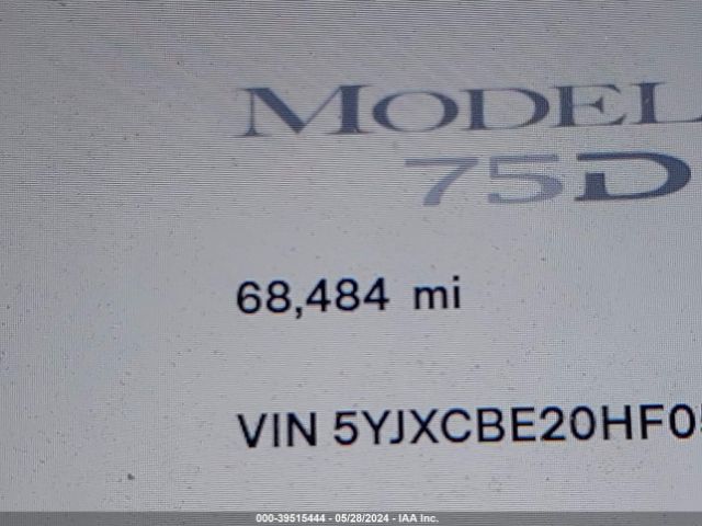 5YJXCBE20HF052172 Tesla Model X 100d/75d/90d